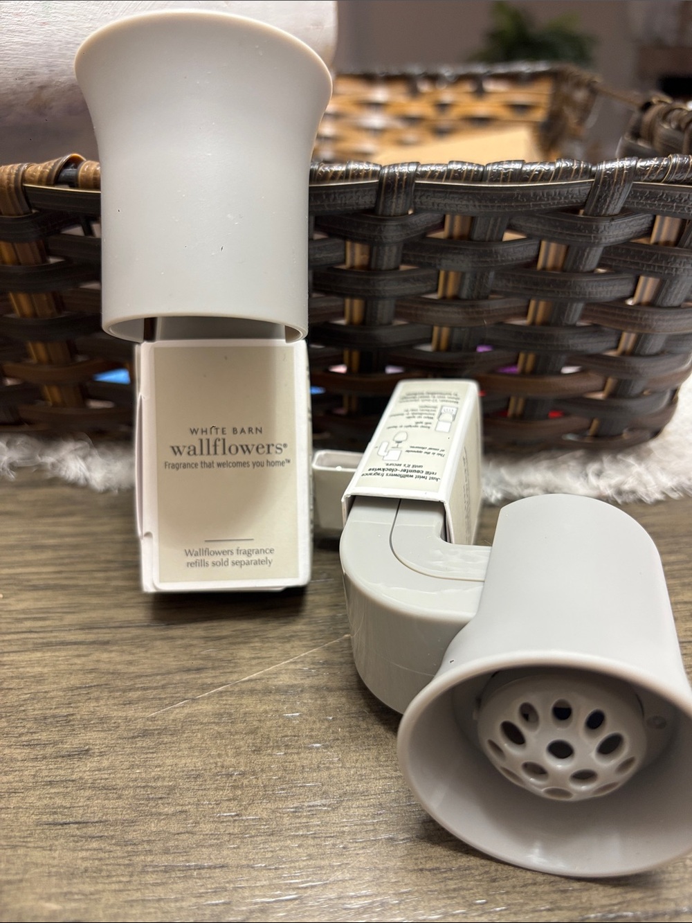 White Barn Wallflowers Plug-In Air Freshener Holder in Cream